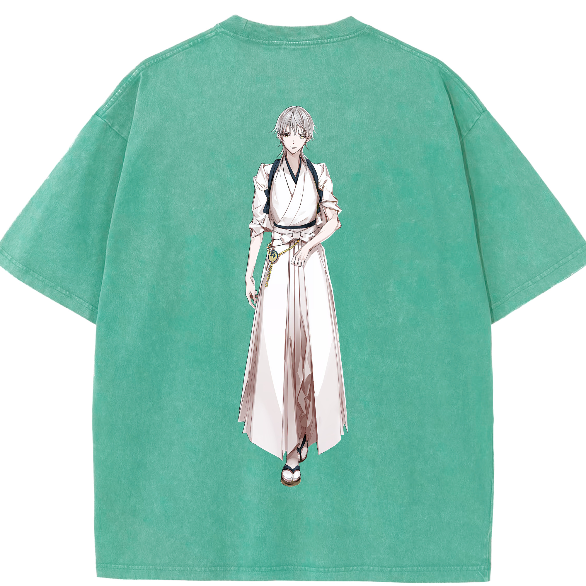 （画像用） 刀剣乱舞 Touken Ranbu 綿100% ヴィンテージ風 半袖Tシャツ（背面プリント）
